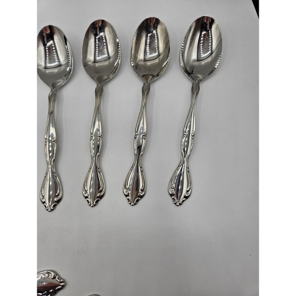 Oneida Silver Cantata Tablespoons Set of 12 Stainless - Picture 3 of 9